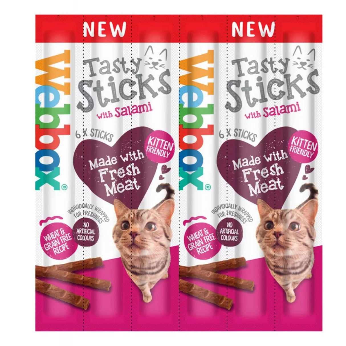 Webbox Tasty Sticks Salami Cat Treats 30g