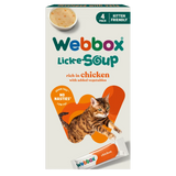 Webbox Cats Lick-e-Soup Chicken 4x20g