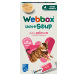 Webbox Cats Lick-e-Soup Salmon 4x20g