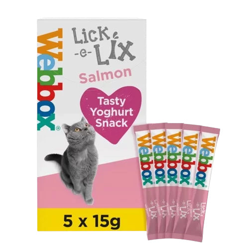 Webbox Lick-e-Lix Salmon Cat Treats 5x15g