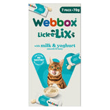 Webbox Lick-e-Lix Yoghurt Cat Treats Milk & Yoghurt 7pk (70g)