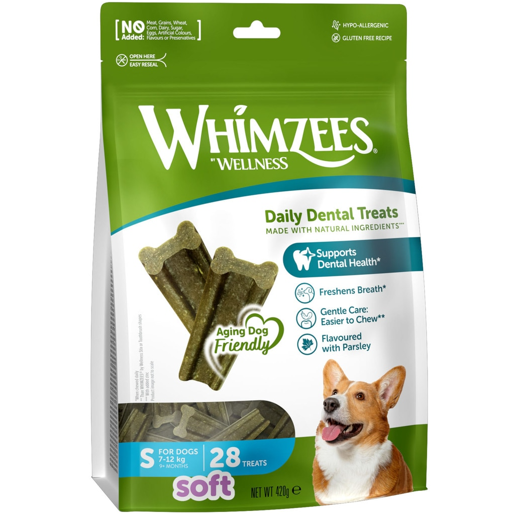 Whimzees Soft Daily Dental for Small Dogs 28pk