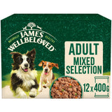 James Wellbeloved Dog - Adult Turkey, Lamb & Chicken in Loaf Variety Pack Cans 12x400g