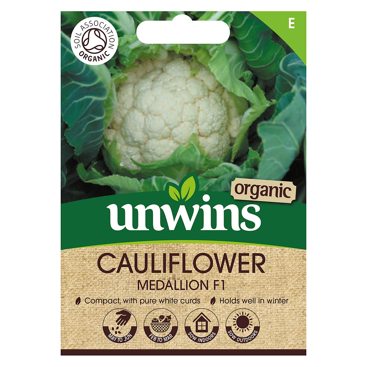 Unwins Cauliflower Medallion F1 (Organic)