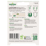 Unwins Cauliflower Medallion F1 (Organic)