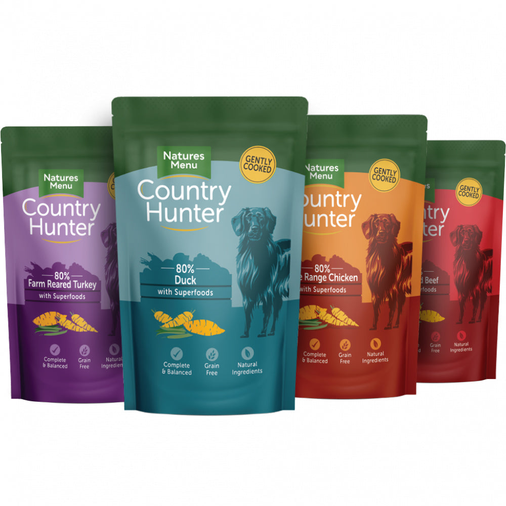 Natures Menu Dog - Country Hunter Superfood Pouch Multipack 12x150g
