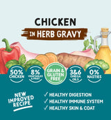 Naturo Dog - Adult Grain & Gluten Free Chicken In Herb Gravy 12x390g