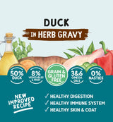 Naturo Dog - Adult Grain & Gluten Free Duck in a Herb Gravy 12x390g