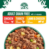 James Wellbeloved Dog - Grain Free Turkey, Lamb & Chicken in Loaf Variety Pack 12x400g