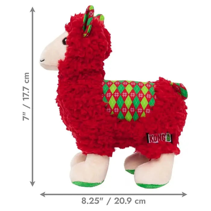 KONG Christmas Sherps Llama Red Medium