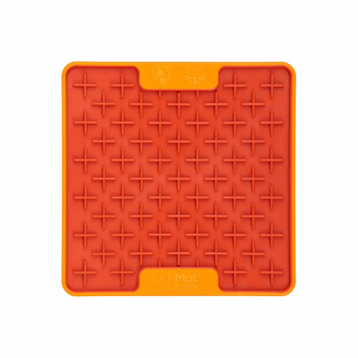 LickiMat Cat Mini Tuff Buddy Orange