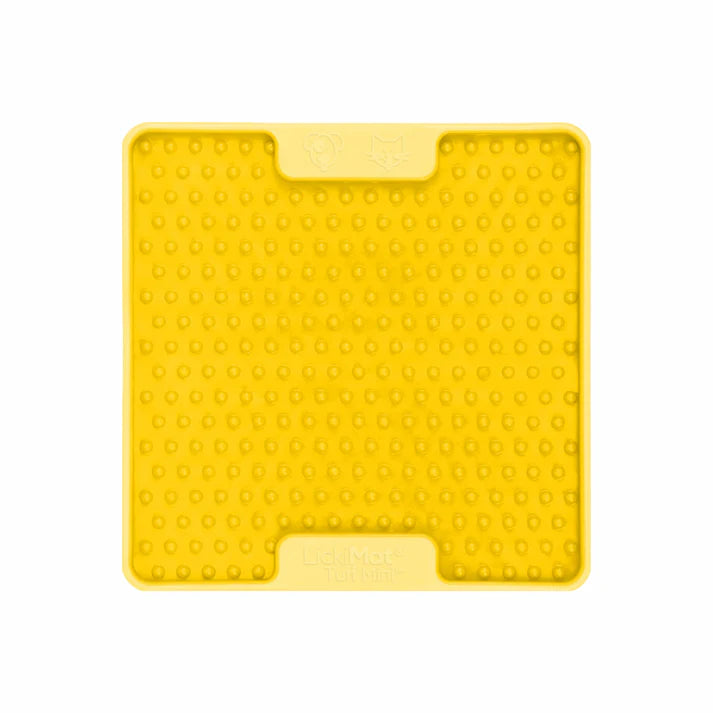 LickiMat Mini Tuff Soother Yellow