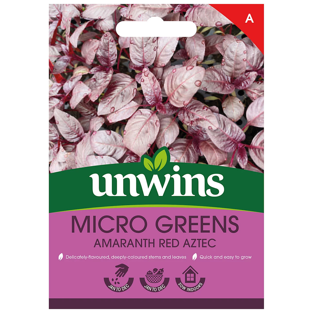 Unwins MicroGreens Amaranth Red Aztec