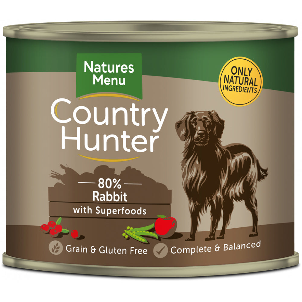 Natures Menu Dog - Country Hunter Cans Rabbit 6x600g