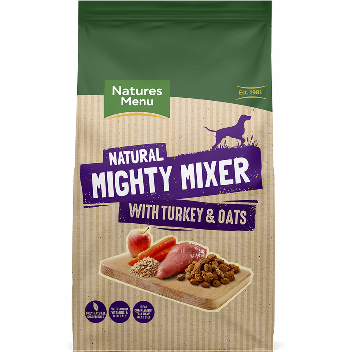 Natures Menu Dog - Mighty Mixer Turkey & Oats 2kg