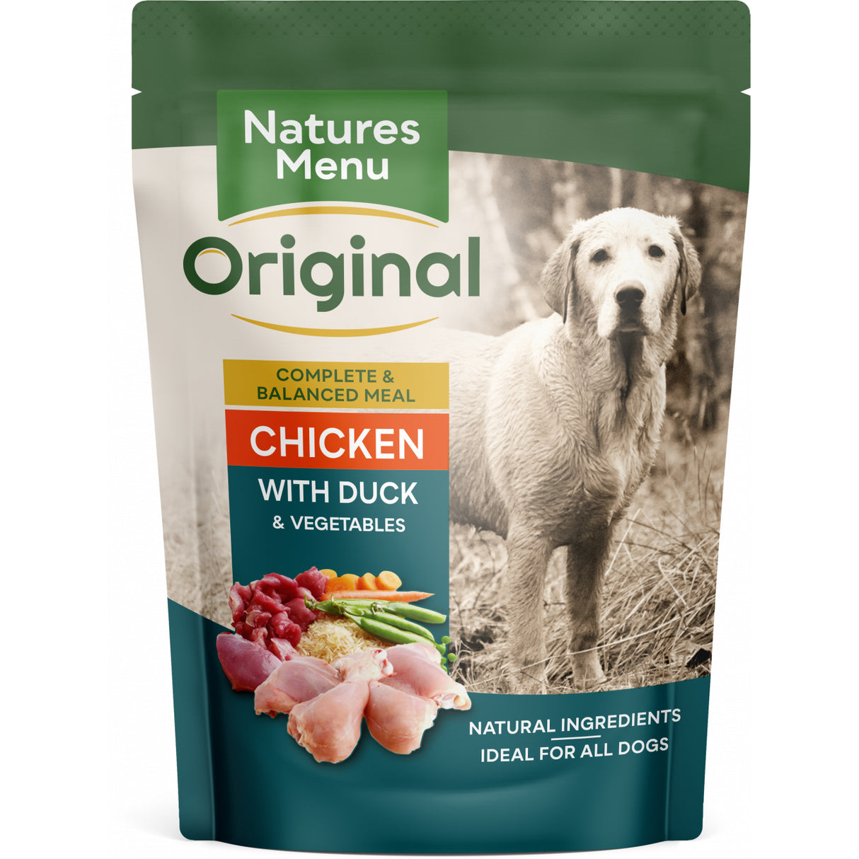 Natures Menu Dog - Adult Pouch Box Chicken With Duck & Vegetables 8x300g