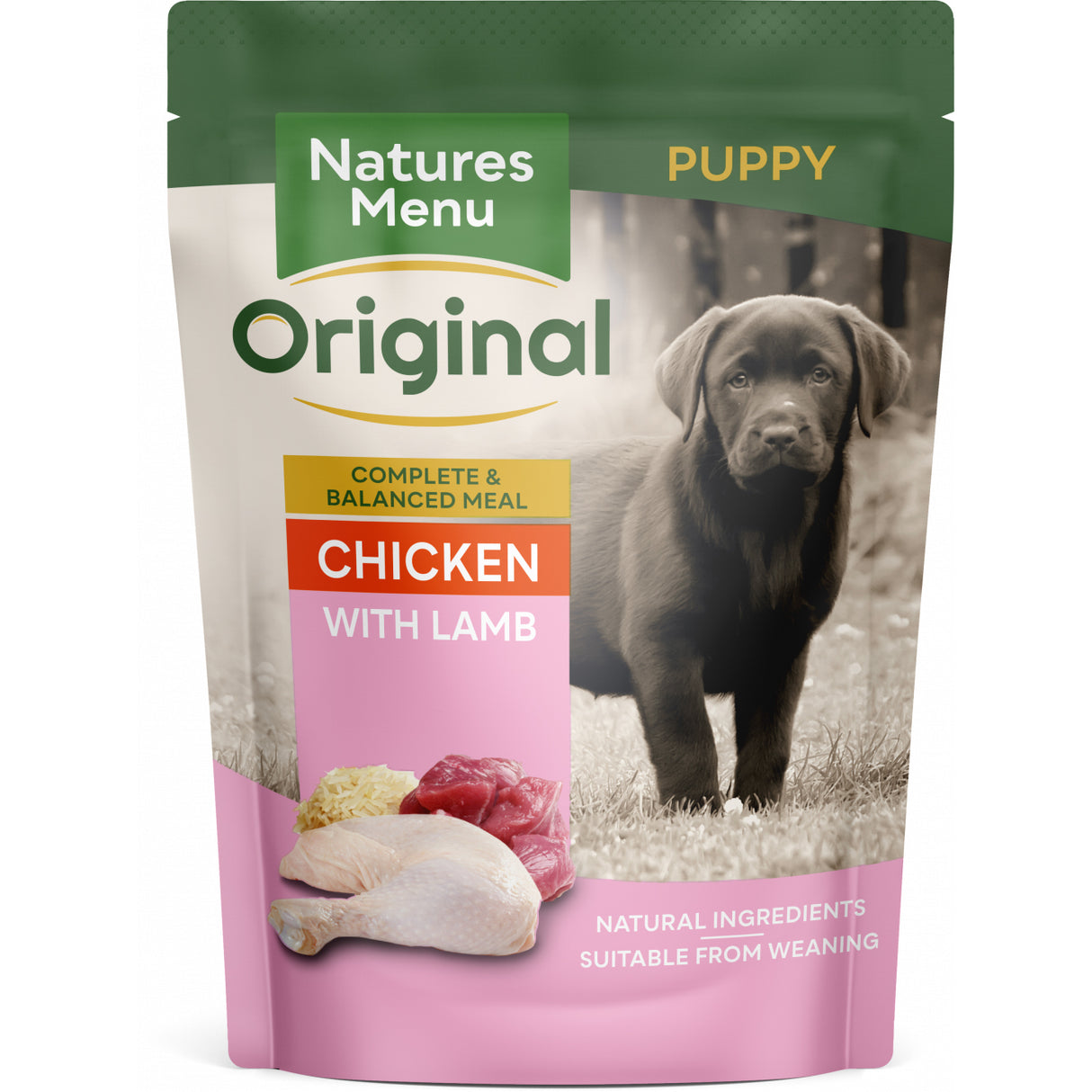 Natures Menu Dog - Puppy Pouch Box Chicken With Lamb 8x300g