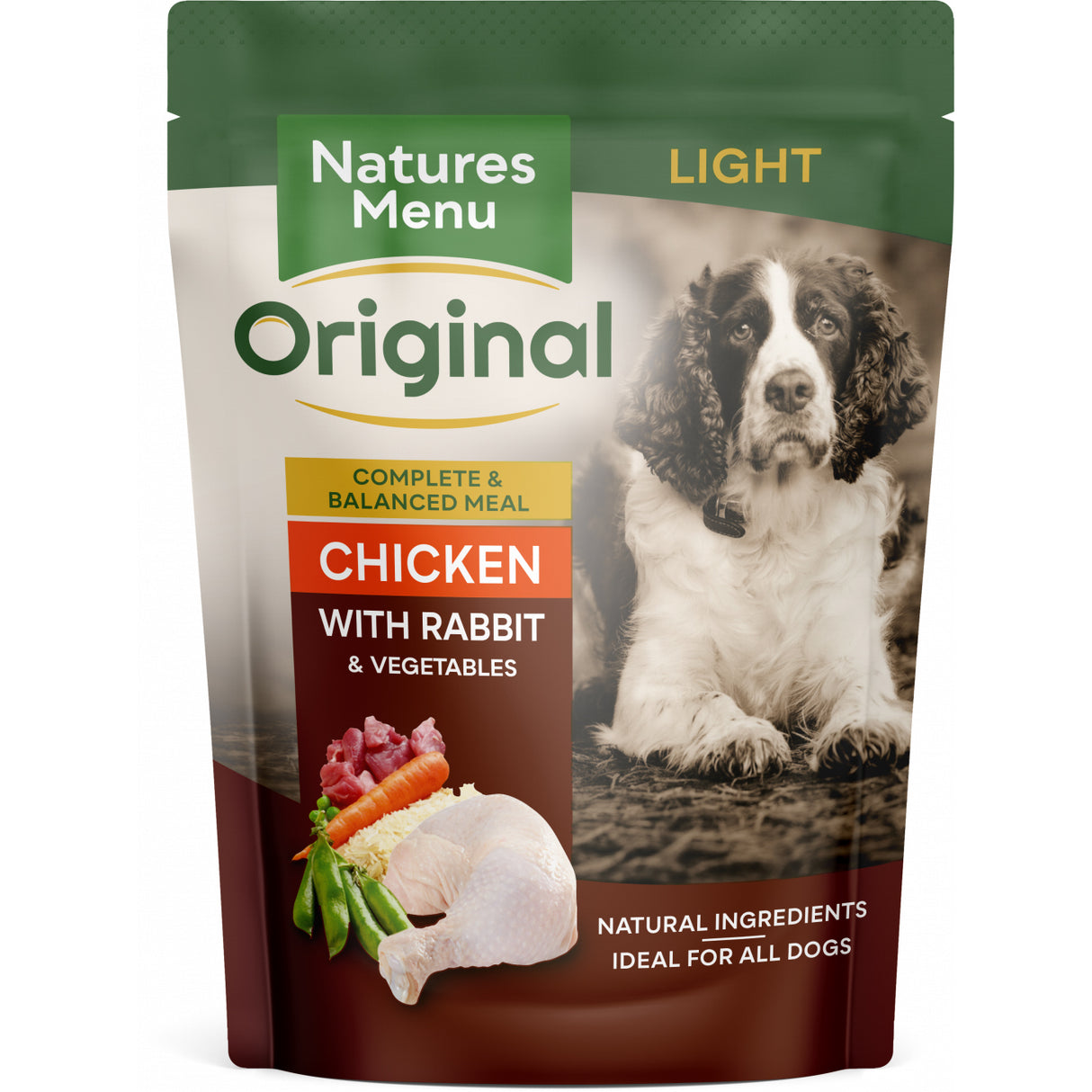 Natures Menu Dog - Light Adult Pouch Box Chicken With Rabbit 8x300g