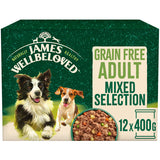 James Wellbeloved Dog - Grain Free Turkey, Lamb & Chicken in Loaf Variety Pack 12x400g