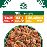 James Wellbeloved Dog - Adult Turkey, Lamb & Chicken in Loaf Variety Pack Cans 12x400g