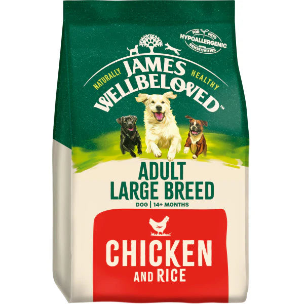 James Wellbeloved Dog - Adult Large Breed Chicken & Rice 15kg