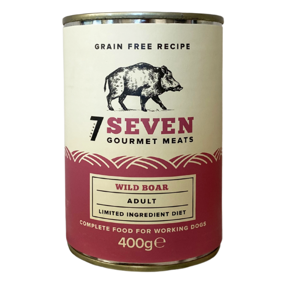 Seven Dog - Adult Wild Boar Tins 6x400g