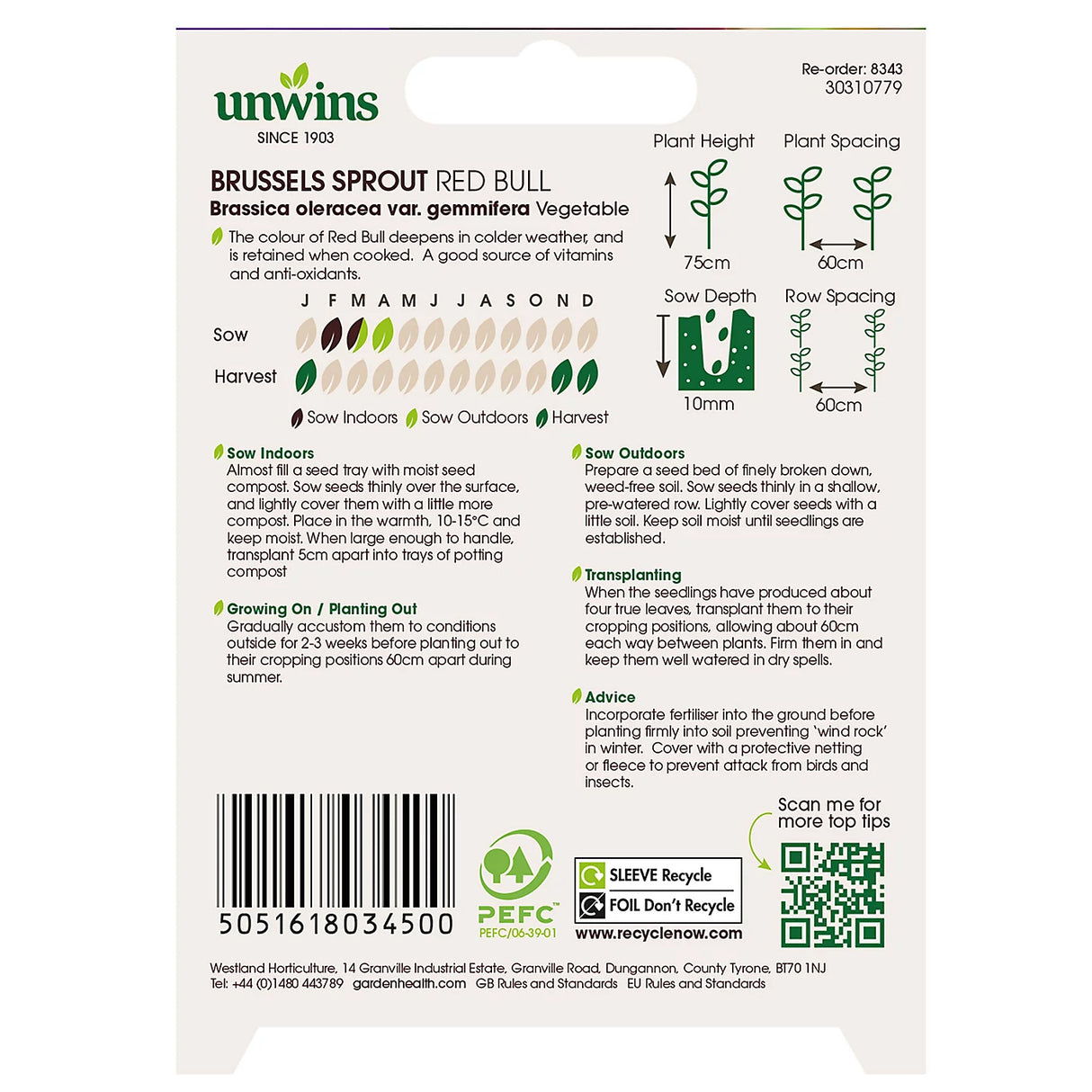 Unwins Brussels Sprout Red Bull