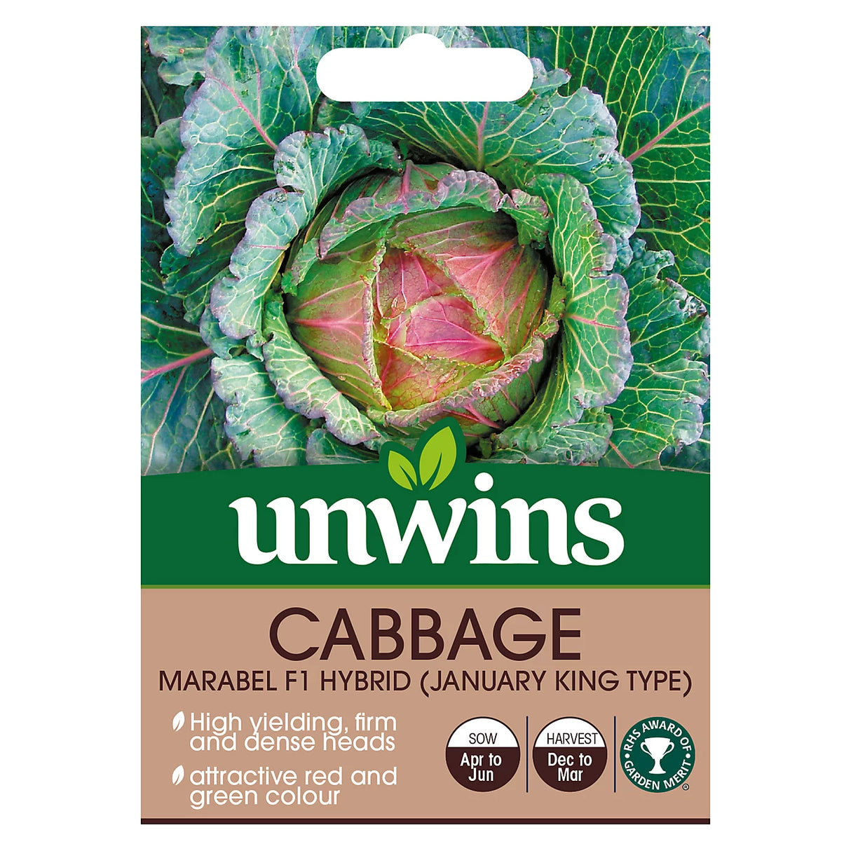 Unwins Cabbage Marabel F1 Hybrind (January King Type)