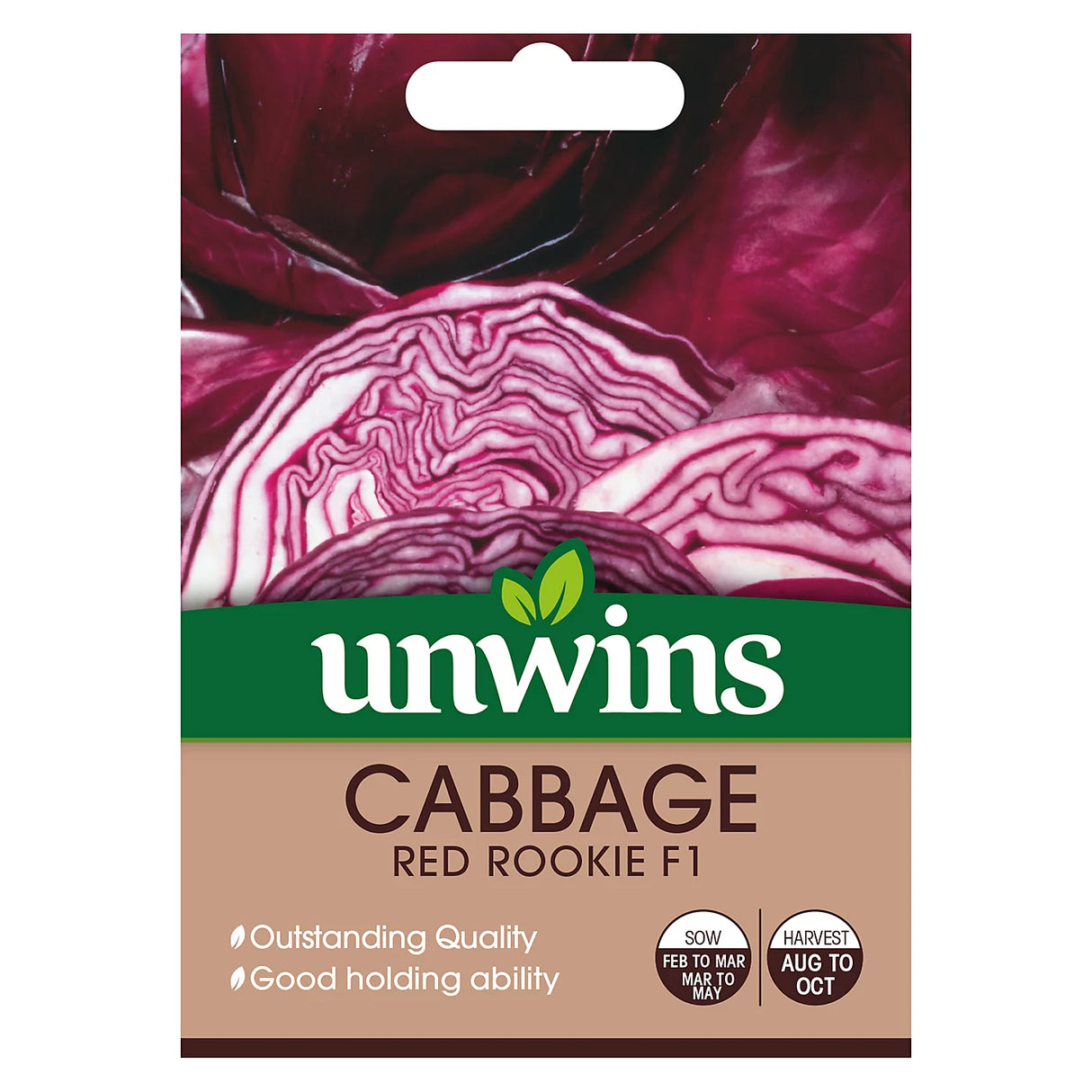 Unwins Cabbage Red Rookie F1
