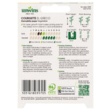Unwins Courgette El Greco