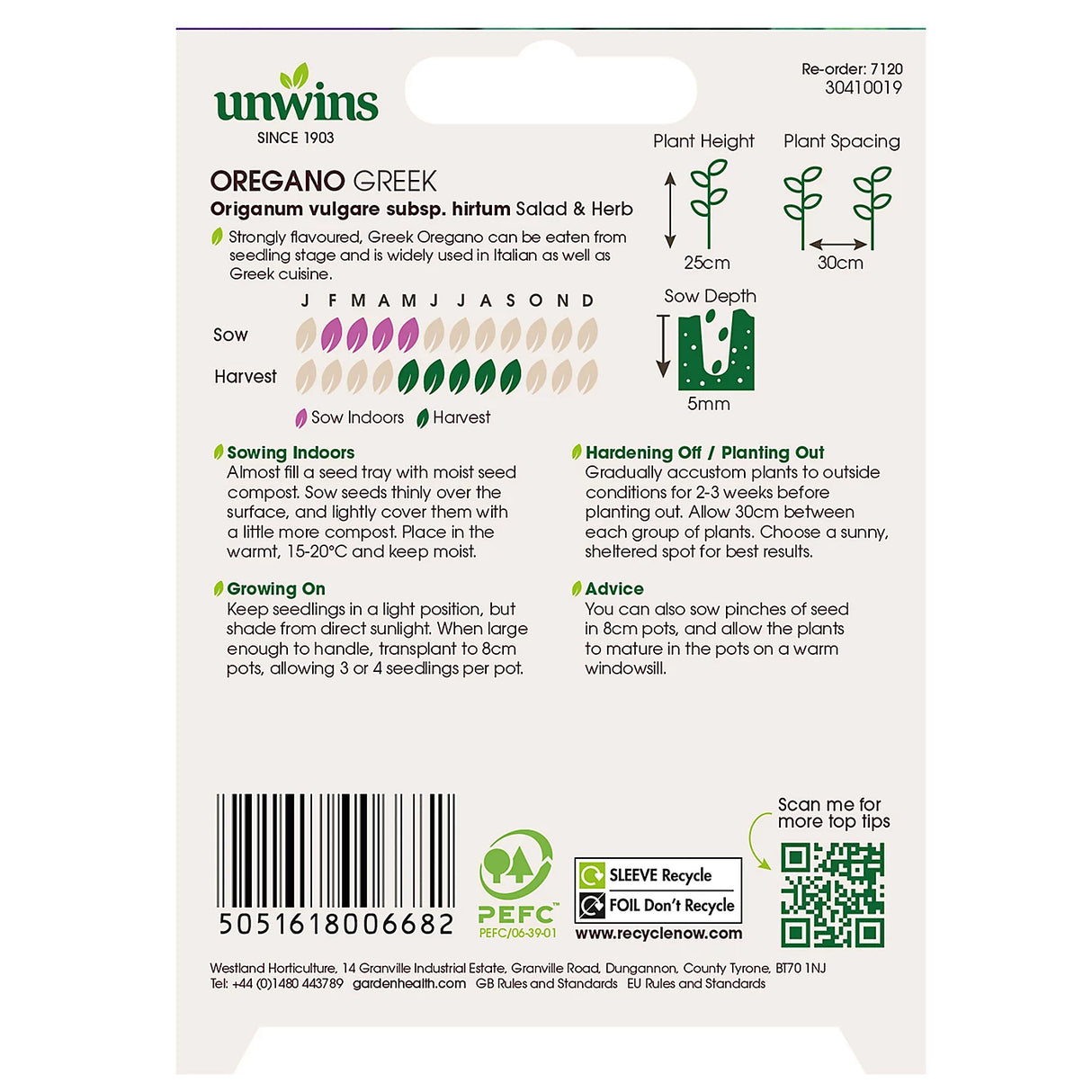 Unwins Basil Sweet Green Herb