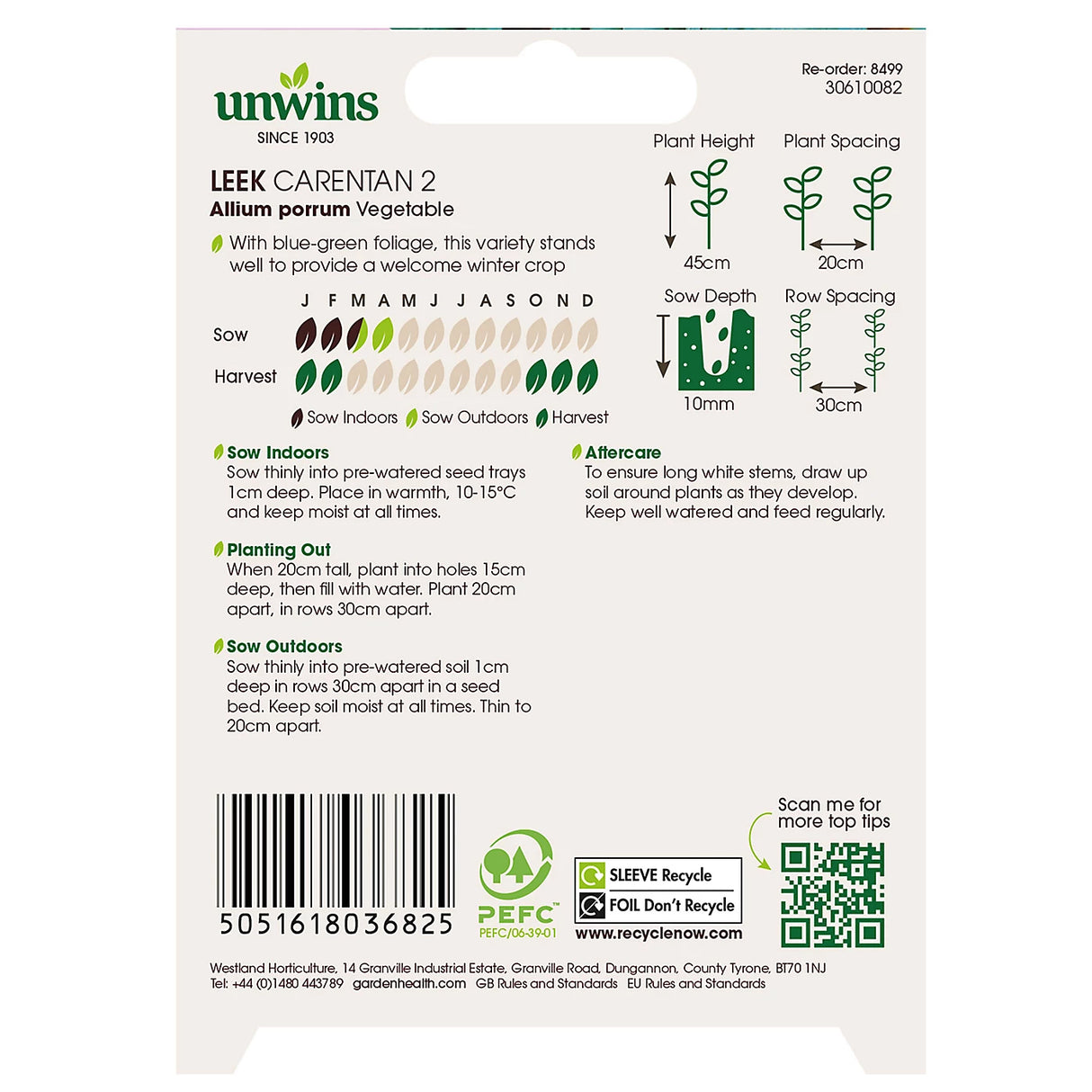 Unwins Leek Carenten 2 (Organic)