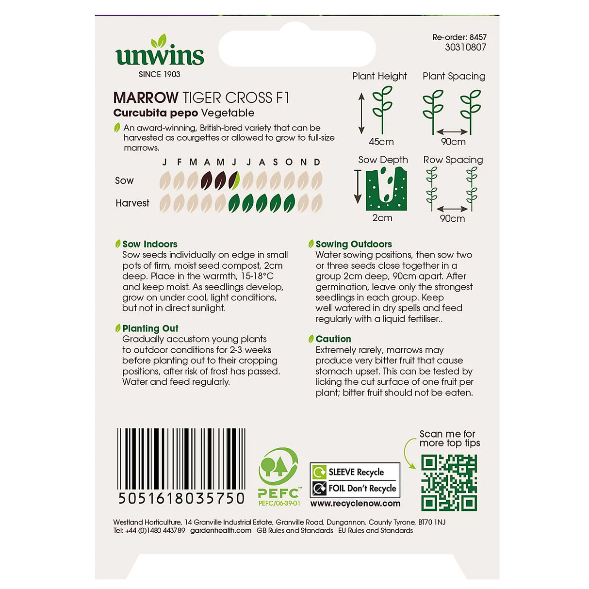Unwins Marrow Tiger Cross F1