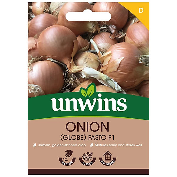 Unwins Onion (Globe) Fasto F1