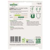 Unwins Carrot Early Scarlet Horn