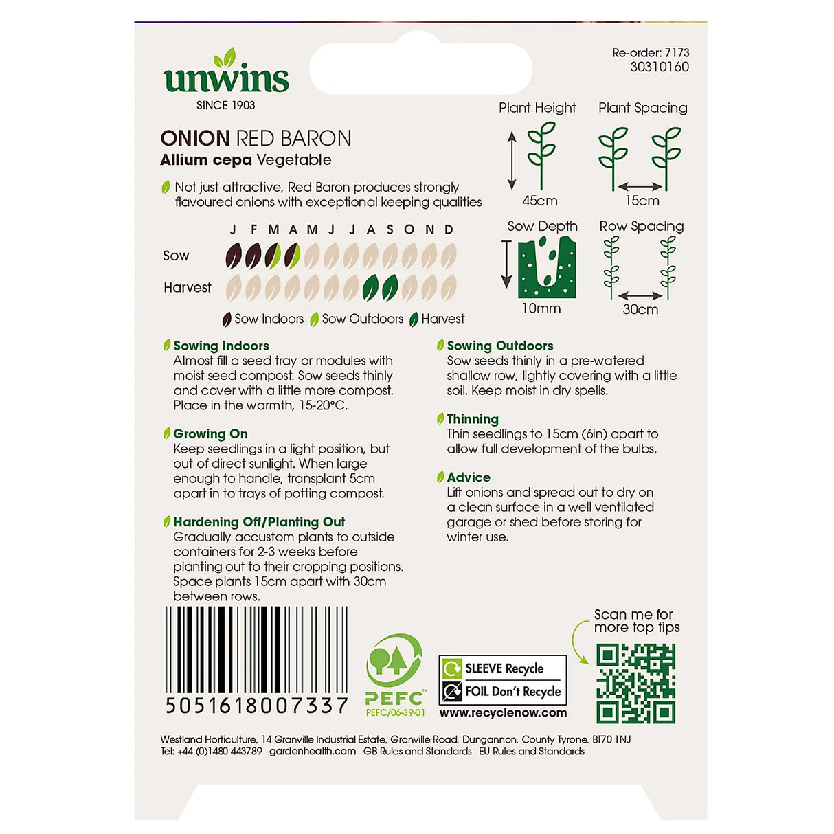 Unwins Onion Red Baron