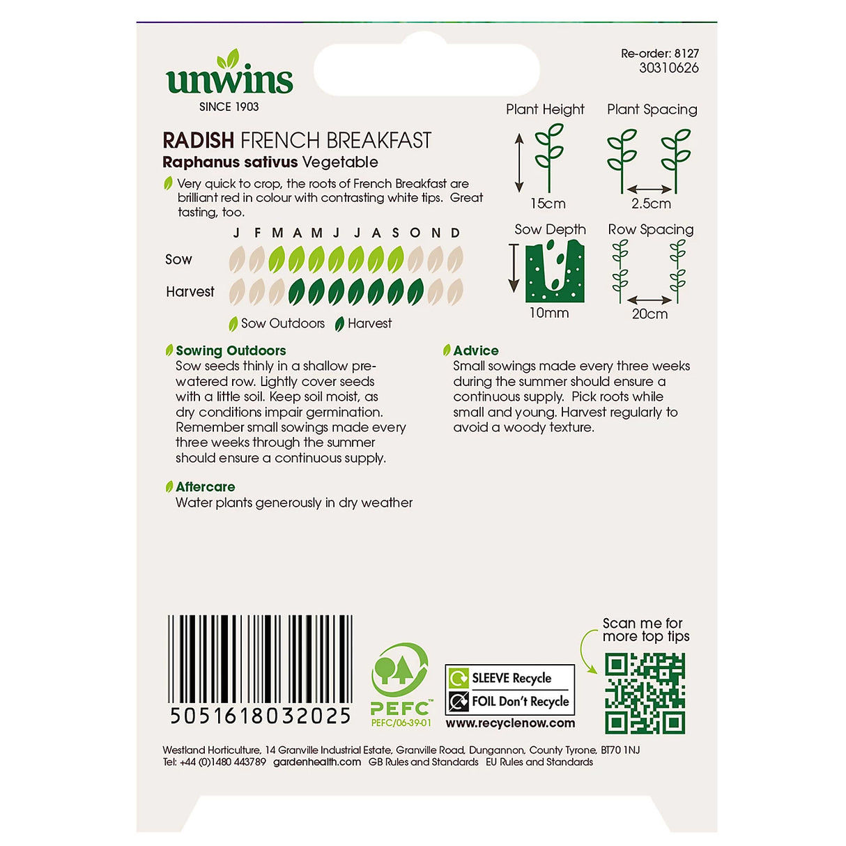 Unwins Radish French Breakfast 3