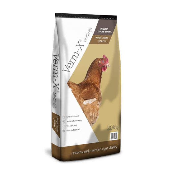 Range Layers Pellets with Verm-X 20kg