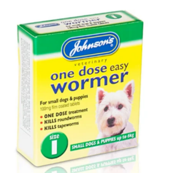 Picture of Johnsons One Dose Easy Wormer Size 1 3 Tab