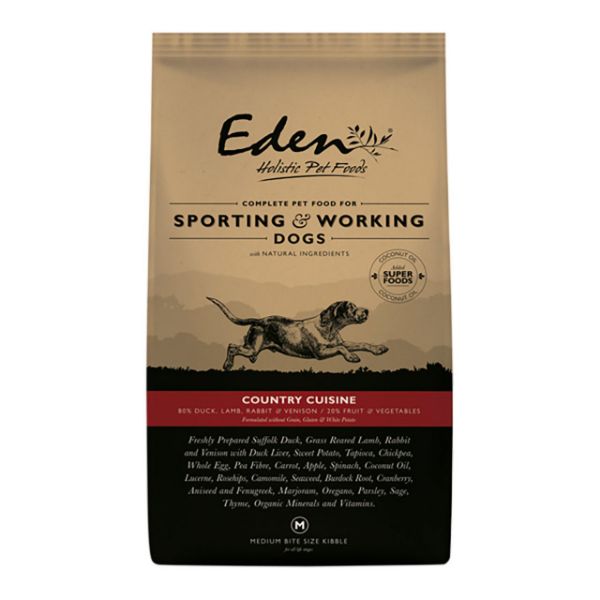 Picture of Eden Dog - 80/20 Country Cuisine Working Dog Small Kibble 15kg