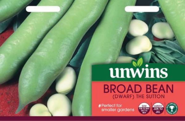 Picture of Unwins Broad Bean (Dwarf) The Sutton Seeds