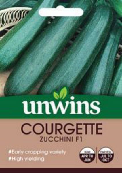 Picture of Unwins Courgette Zucchini F1 Seeds