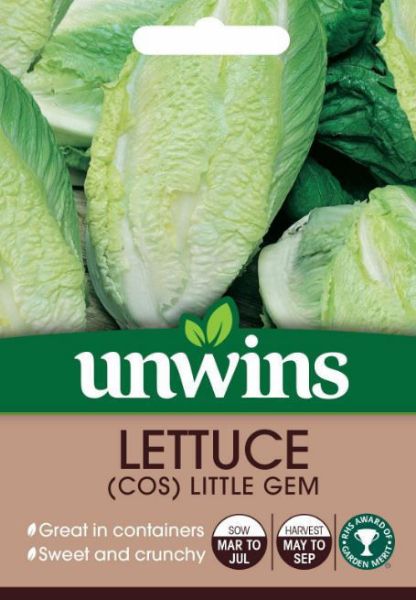 Picture of Unwins Lettuce (Cos) Little Gem Seeds
