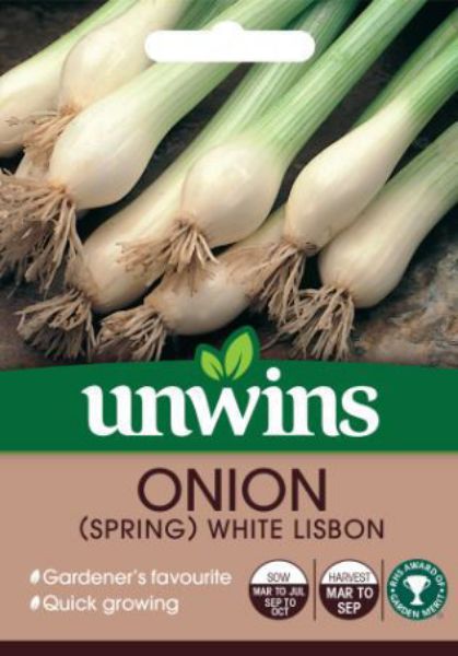 Picture of Unwins Onion Spring White Lisbon Seeds