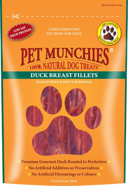 Picture of Pet Munchies Dog Treats - Duck Breast Fillets 80g