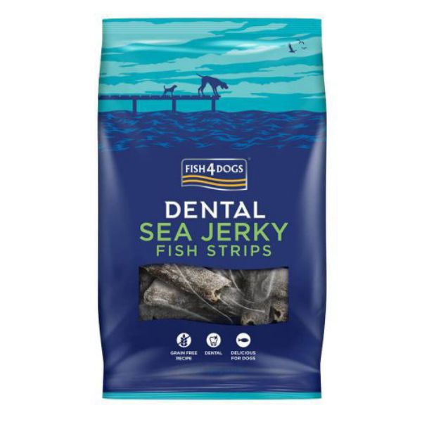 Picture of Fish 4 Dogs - Sea Jerky Dental Fish Strips 100g