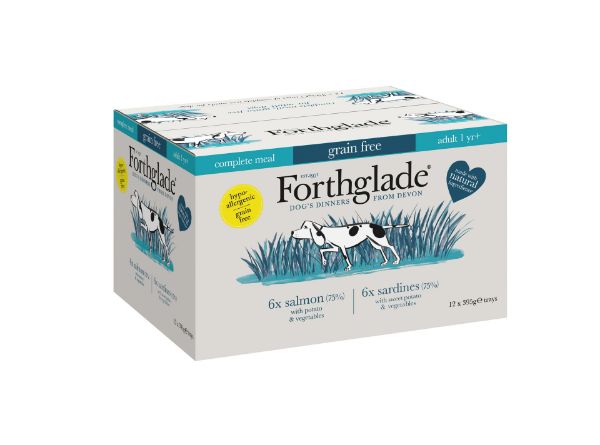 Picture of Forthglade Dog - Adult Fish Variety Salmon & Sardine Pouches 12x395g 