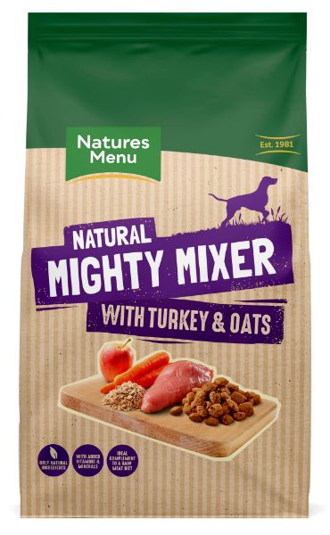 Picture of Natures Menu Dog - Mighty Mixer Turkey & Oats 2kg