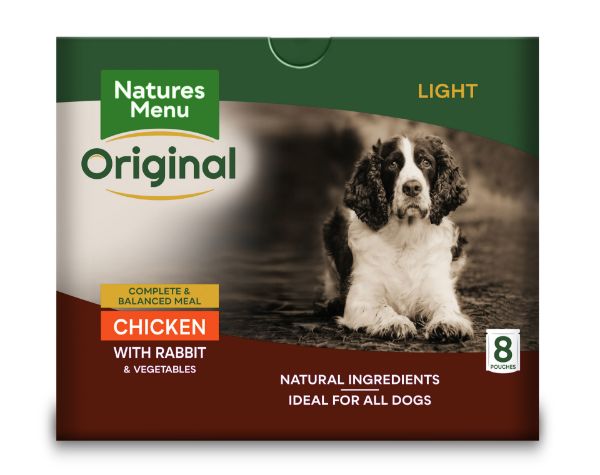 Picture of Natures Menu Dog - Light Adult Pouch Box Chicken With Rabbit 8x300g 