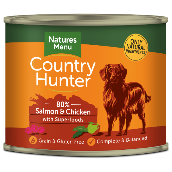 Picture of Natures Menu Dog - Country Hunter Cans Salmon & Chicken with Superfoods 6x600g